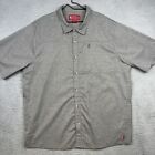 Browning Heritage Shirt Mens XXL Gray Vented Button Up Fishing Hiking Outdoor 