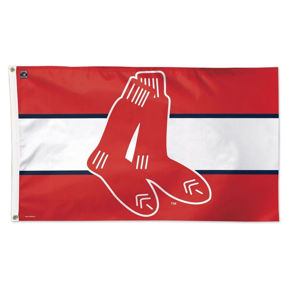 BOSTON RED SOX COOPERSTOWN RETRO LOGO 3'X5' DELUXE FLAG NEW WINCRAFT 👀 - Image 1 of 1