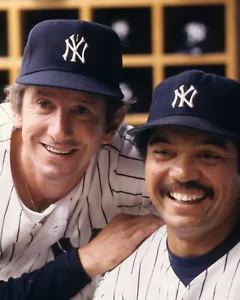 BILLY MARTIN & REGGIE JACKSON 8X10 PHOTO NEW YORK YANKEES BASEBALL MLB CLOSE UP - Picture 1 of 1