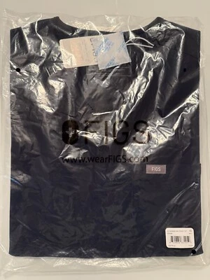 Figs Women Catrina One Pocket Scrub Top Navy Blue (Multiple sizes available) - Image 1 of 2