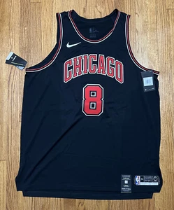 Maglia Nike Authentic Chicago Bulls Zach Lavine #8 Vapor nera taglia 56 XXL - Foto 1 di 10