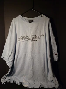 Vintage Men's Fubu Sport Light Blue T-shirt 3XL 2000s - Picture 1 of 6