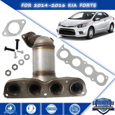 适用于 2014/2015/2016 起亚 Forte 1.8L 排气歧管催化转换器 带垫片 — 第 1/4 张图片