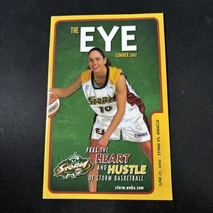 Seattle Storm vs Miracle - WNBA Program - June 27, 2002 - Sue Bird Rookie Year - Picture 1 of 7