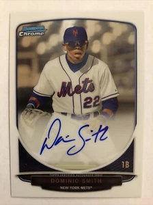 2013 BOWMAN CHROME DRAFT PICK DOMINIC SMITH AUTOGRAPH ROOKIE AUTO #BCA-DS - Picture 1 of 2