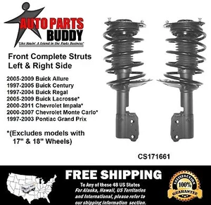 2 Front Complete Struts with Mount & Spring Lifetime Warranty Free Shipping - Picture 1 of 4