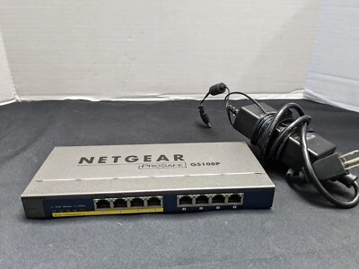 Netgear ProSafe GS108P 4 Port PoE Switch - Image 1 of 2