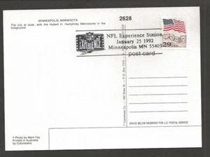 1992 Minneapolis NFL Experience Super Bowl Metrodome postcard - Picture 1 of 2