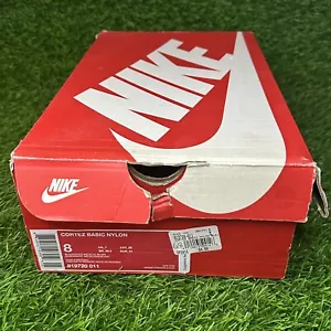 SOLO SCATOLA - Nike Cortez taglia bassa 8 OG Panda Running Basic nylon nero bianco schiacciato - Foto 1 di 12
