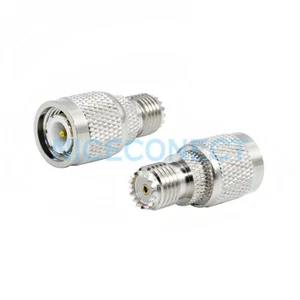 5x Mini UHF Female To TNC Male Plug M F Adapter Antenna Coax Connector Mini-UHF - Picture 1 of 4