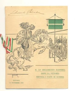 Il 54 reggimento fanteria dopo la vittoria rievoca i fasti di guerra Novara 1920 - Bild 1 von 2