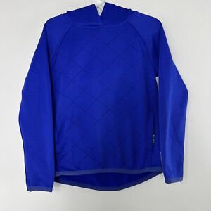 Avia Hooded Sweatshirt Youth XS 4/5 Blue Long Sleeve Hoodie Athletic Polyester