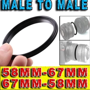 RING MAKRO KOPPLER MÄNNLICH AUF MÄNNLICH INVERTER 58MM 67MM 58 67MM 58MM-67MM 67MM-58MM - Bild 1 von 7