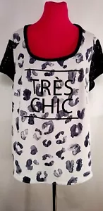 Torrid Tres Chic Chiffon Sequins Sleeve Plus Size 1 Top - Picture 1 of 6
