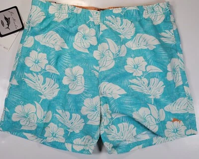 Joe Marlin Mens XL Swim Trunks Suit Bathing Hawaiian Flowers Floral New   - Image 1 of 4