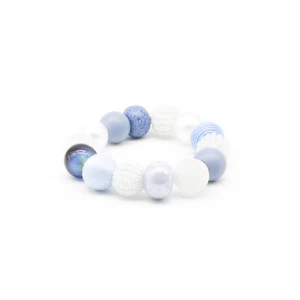 Bollywood Perlenarmband "Jeans" von Stephisimo in Blautönen Made in Germany - Bild 1 von 12