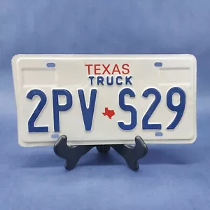 Nummernschild Oldtimer Texas LKW 2PV-S29 rustikale Patina TX USA - Bild 1 von 2