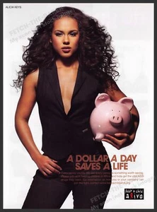 Keep a Child Alive Alicia Keys 2000s Print Advertisement 2007 Aids Africa India - Picture 1 of 1