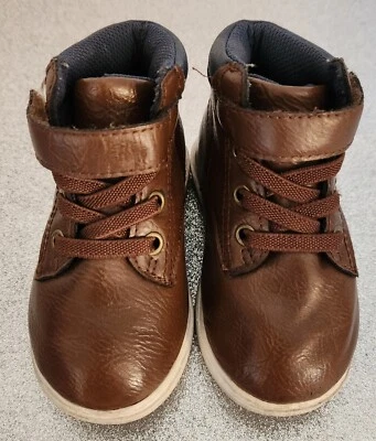 American Eagle Leather Tan Toddler Boots Attachable Upper Strap Size 5 - Изображение 1 из 4
