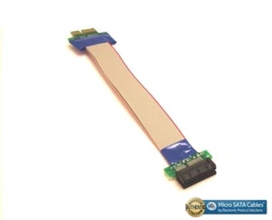 PCI-E Express 1X Riserkarte mit flexiblem Kabel - Bild 1 von 2