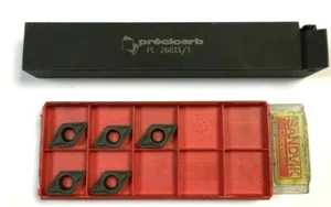 WSP Drehhalter  PL26813/1 20x20 von Precicarb + 5 WSP DCMT 11T312 von Sandvik - Bild 1 von 1