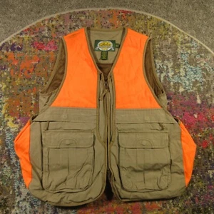 Cabela's Hunting Vest Mens S Blaze Orange Upland Fowl Hunting Bird Pouch EUC - Picture 1 of 13
