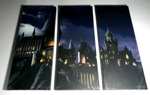 Harry Potter Hogwarts Canvas Art 3 Piece Castle 24x20 Wall 2018 Fan Gift New - Picture 1 of 16