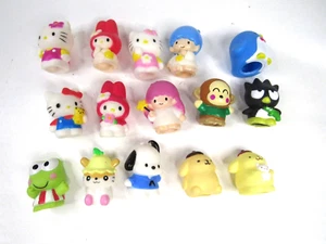 Sanrio Plastic Finger Puppets Lot - 1997 - Hello Kitty - Pochacco - Vintage - Picture 1 of 7