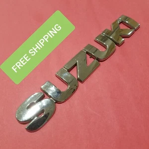 Bin48 Suzuki emblem badge decal Aerio Vitara SX4 Forenza Genuine Stock chrome - Picture 1 of 5