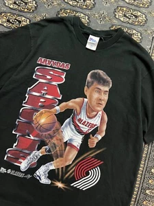 Vtg Arvydas Sabonis Pro Player Graphic Shirt Size XL - Picture 1 of 4