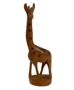 Custom Hand Carved Wooden Giraffe - Possibly African - Picture 1 of 6