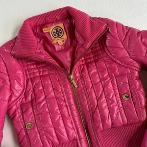 Tory Burch Pink Winter Coat Jacket Size Small GIRLS - Picture 1 of 7