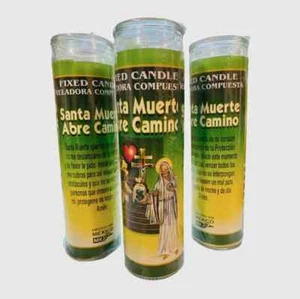 Santa Muerte Abre Caminos Veladora, Santa Muerte Caminos Abiertos Vela Abundancia - Imagen 1 de 2