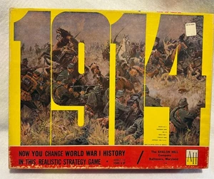 1914 Strategy Board Game WWI by Avalon All Cards Manuals 30+ Mobilization Charts - Picture 1 of 18