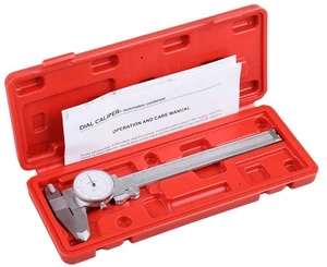 0-6''/0-150 mm by 0.001''/0.02 mm Inch/Metric Dual Needle Precision Dial Cali... - Picture 1 of 9