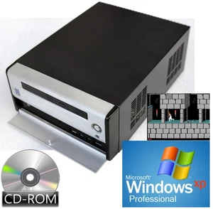 Very Quiet Multimedia Mini-Pc 12V Computer CPU 1,6 GHZ S-VIDEO Tv-Out 160 GB 1GB - Picture 1 of 7