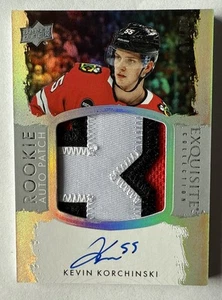 KEVIN KORCHINSKI 2023-24 Exquisite /55 ROOKIE PATCH AUTO #07/55 True RC The Cup - Picture 1 of 4