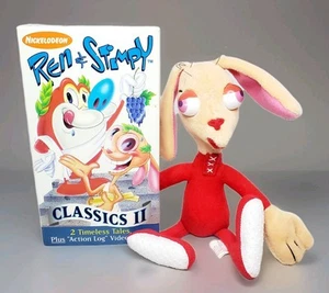 Ren & Stimpy Classics II VHS Tape w/ RARE Ren Plush Doll ~ Nickelodeon 1994  - Bild 1 von 10