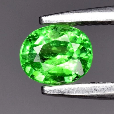 💎 Granate Tsavorita Verde Vibrante Natural Ovalado 0.33ct 4.5x4mm - Gema Tanzania Foto 1 de 4