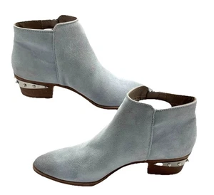 Women’s Size 9 Sam Edelman Circus Light Blue Suede Ankle Boots Free Shipping - Picture 1 of 6
