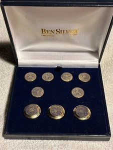 Vintage Ben Silber Set Blazer Knöpfe für das College des Heiligen Kreuzes - Bild 1 von 4