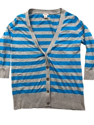Cárdigan Suéter Mossimo Y2K Mujer Grande Rayas Grunge Whimsigoth Twee Años 90 Foto 1 de 4