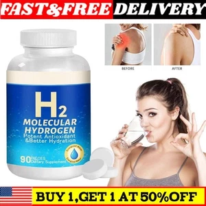 Hydrogen Water Tablets, 8 PPM Hydrogen Tablets for Drinking Water, H2 Molecular- - Picture 1 of 11