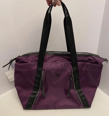 BOLSO DE FIN DE SEMANA DE LONA ADRIENNE VITTADINI DESMONTABLE CORREA DE HOMBRO AJUSTABLE NUEVO CON ETIQUETAS Foto 1 de 4