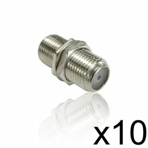 10x V17-003B F Buchse - F Buchse Kupplung/Verbinder SKY Kabel Adapter F Stecker - Bild 1 von 1