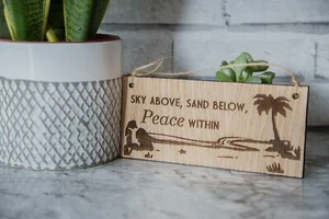 Camping Sign Novelty Gifts Birthday Camper Caravan Motorhome Beach Ocean Sea - Picture 1 of 1