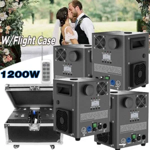 Máquina de chispas frías 1200 W fiesta escenario brillo DJ fiesta espectáculo con estuche de vuelo - Imagen 1 de 16