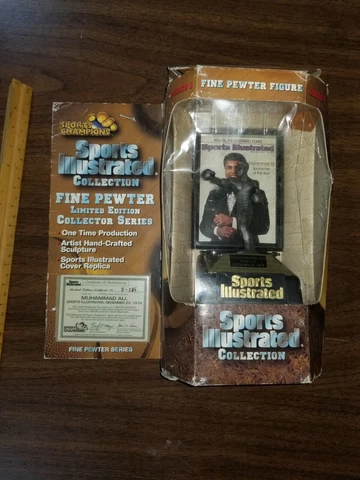 1997 Sports Illustrated Collection Muhammad Ali Unopened Fine Pewter Figure Cover