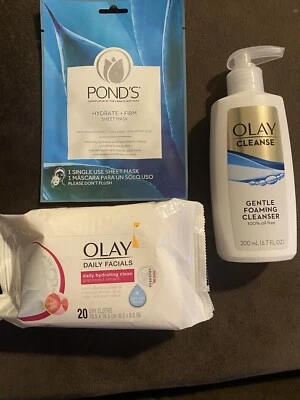 Olay Daily Facials Daily Hidratante Paño Seco Toallitas Faciales, Limpiador Olay, Mascarilla Nuevo Foto 1 de 4