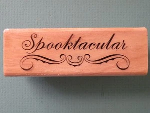 Spooktacular Single Word Phrase CRAFTSMART Gummistempel Halloween - Bild 1 von 2